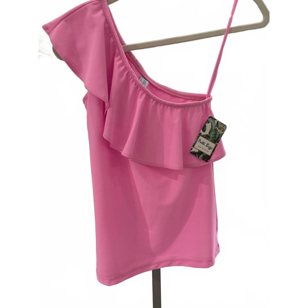 NEW PATTI BIGGS women's shelly top in pink splash